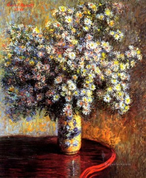 Impressionism Flowers Painting - Asters Claude Monet Impressionism Flowers